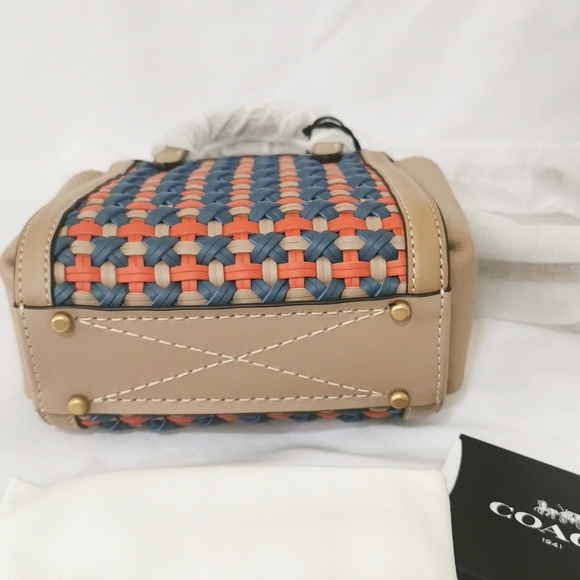 Coach Troupe Tote 16 With Weaving